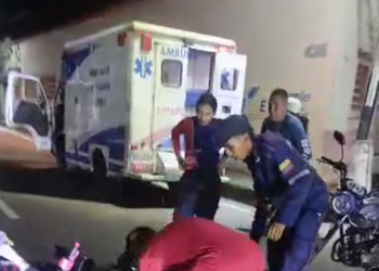 Accidente con una ambulancia.